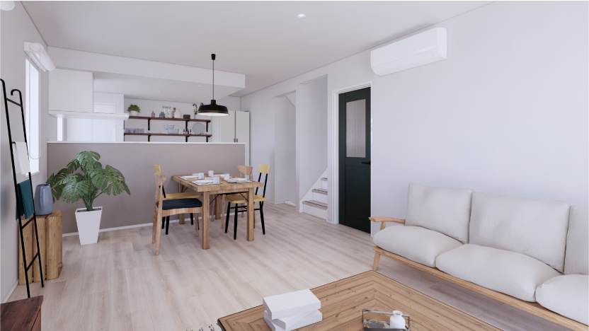 ゆるやかに、縦につながるスキップハウス