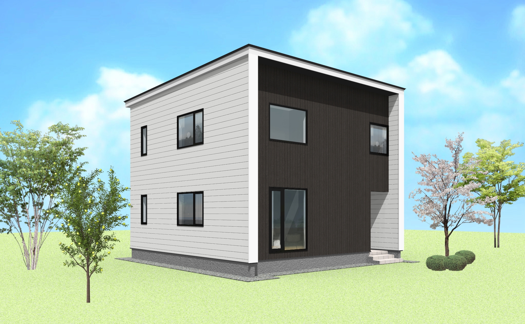 大容量ウォークインのあるシンプル3LDK