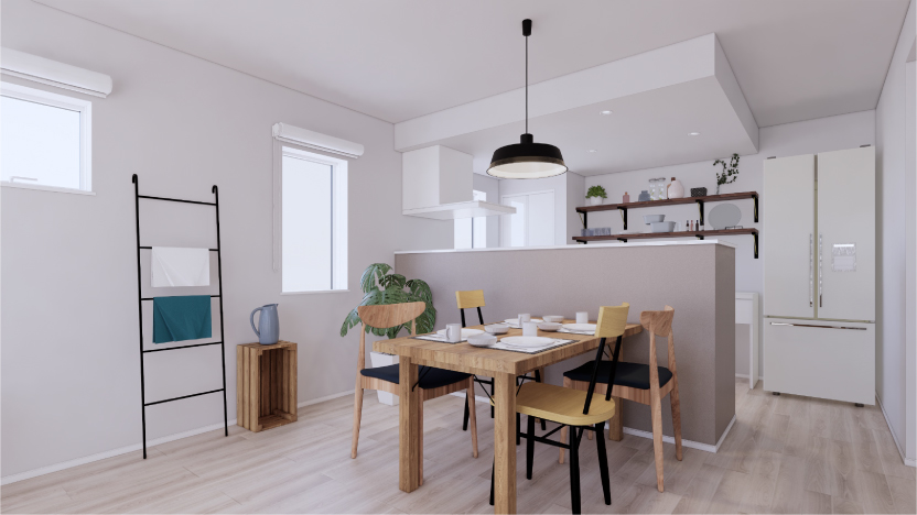 ゆるやかに、縦につながるスキップハウス