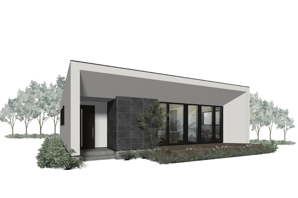 家族の気配がいつも隣にある平屋