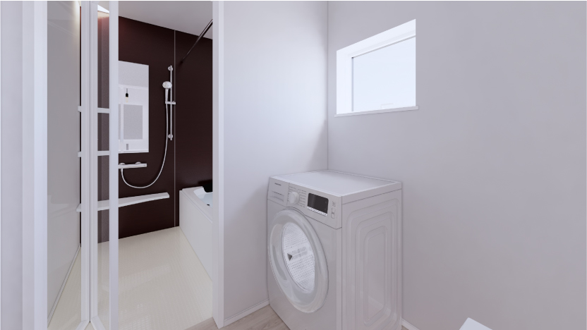 大容量ウォークインのあるシンプル3LDK