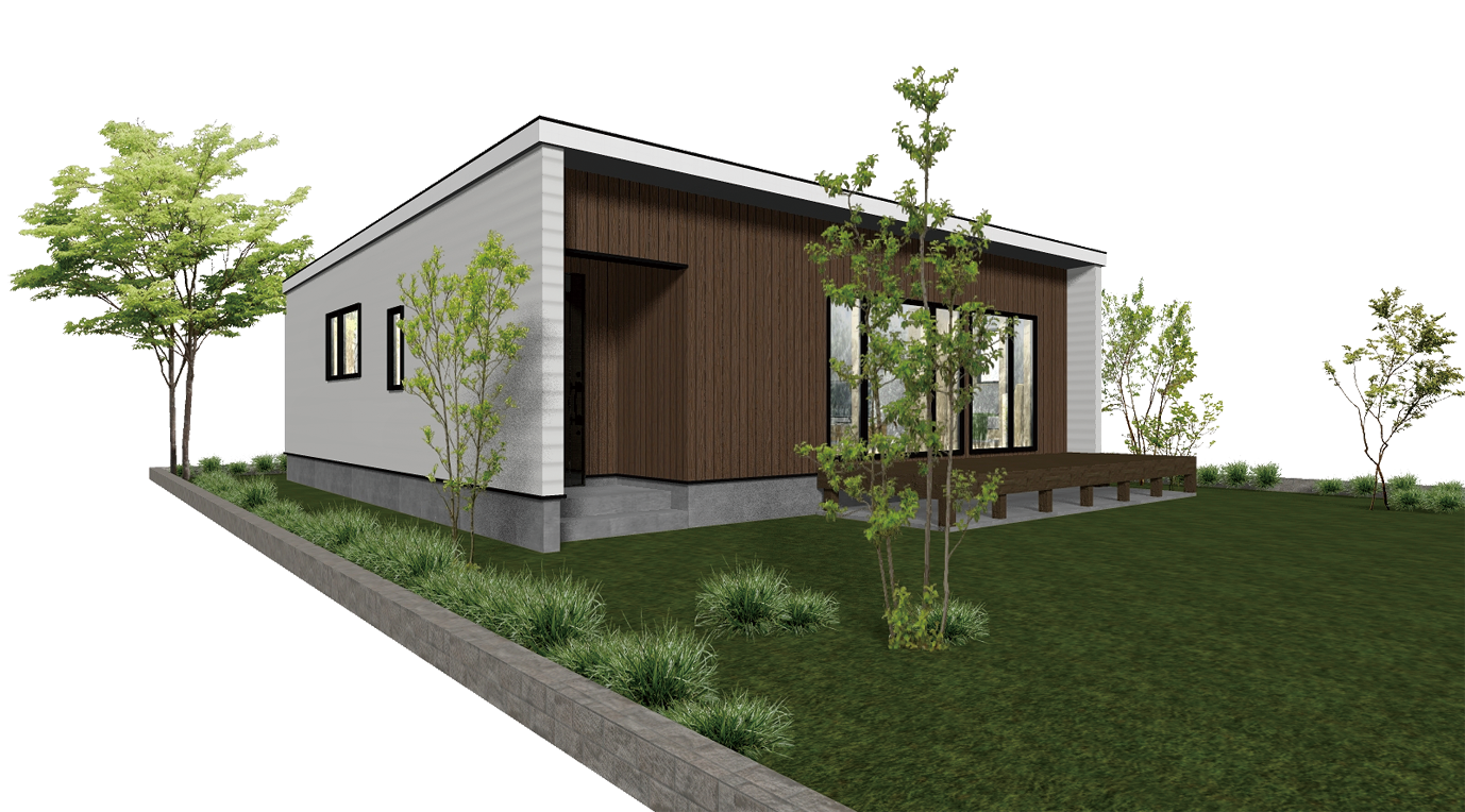 LDKを中心に、家族みんながつながる平屋