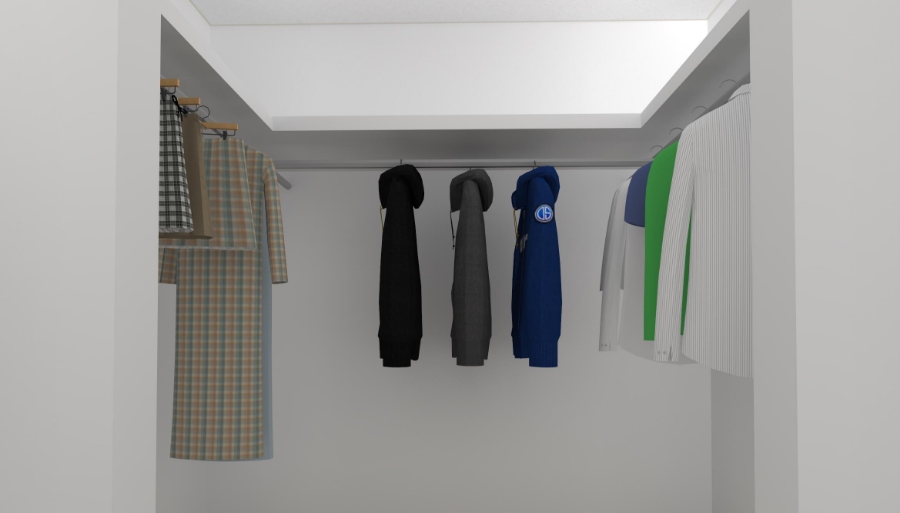 リビングを中心に家族がつながる平家