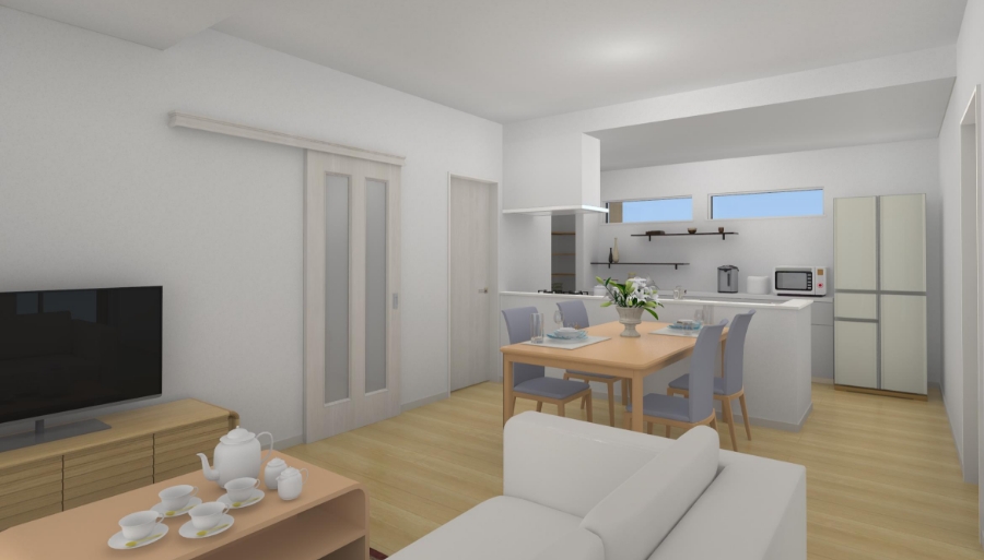 3帖の和室が暮らしを広げる平屋