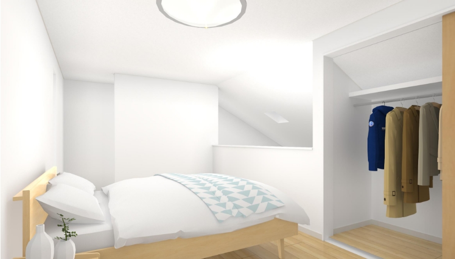 空間を立体的に使える半地下と中2階