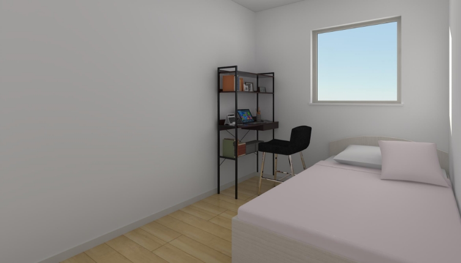 リビングを中心に家族がつながる平家