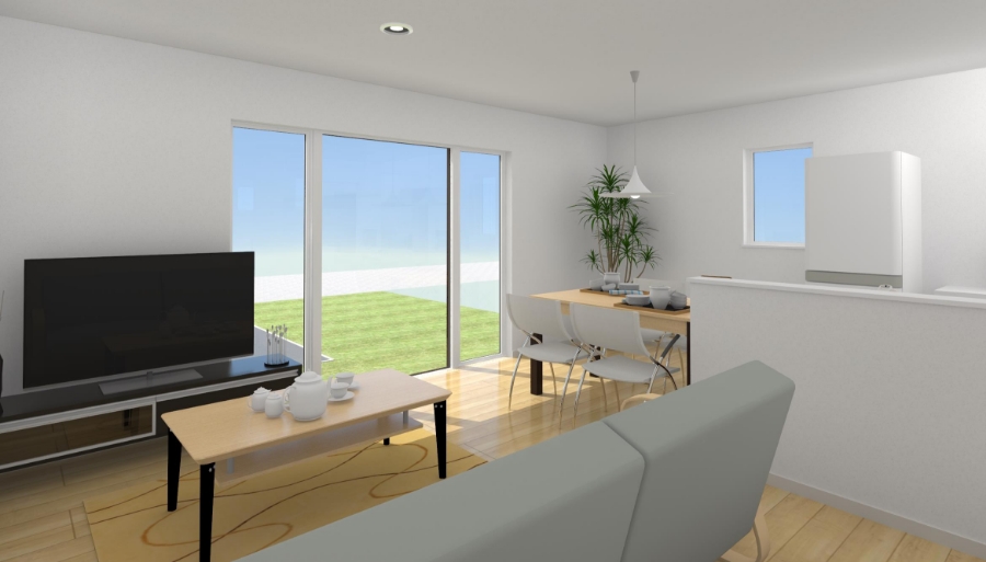 回遊動線で、コンパクトでも快適な暮らし