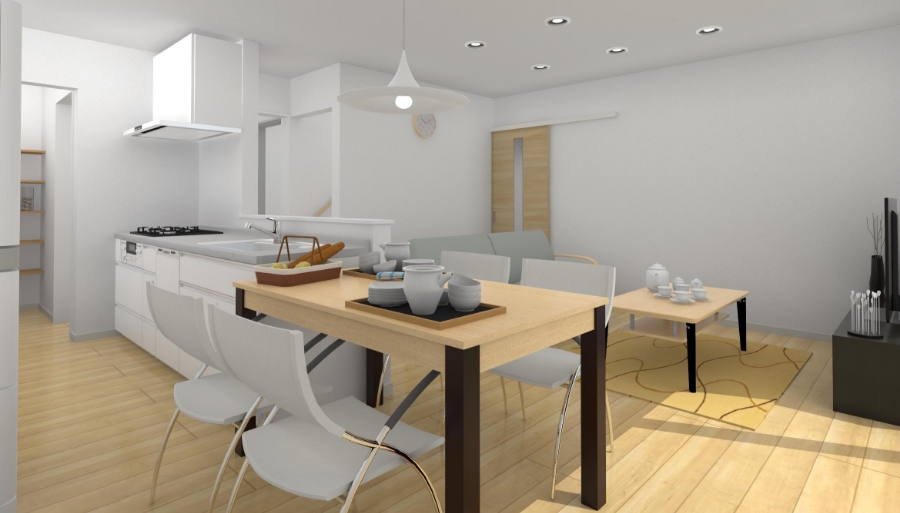 回遊動線で、コンパクトでも快適な暮らし